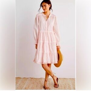 Anthropologie Pink Ombré Othlia Dress